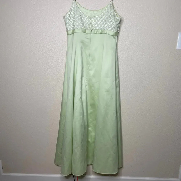 Vintage‎ Y2K Scott  McClintock Green Prom Dress 12 - Picture 9 of 12